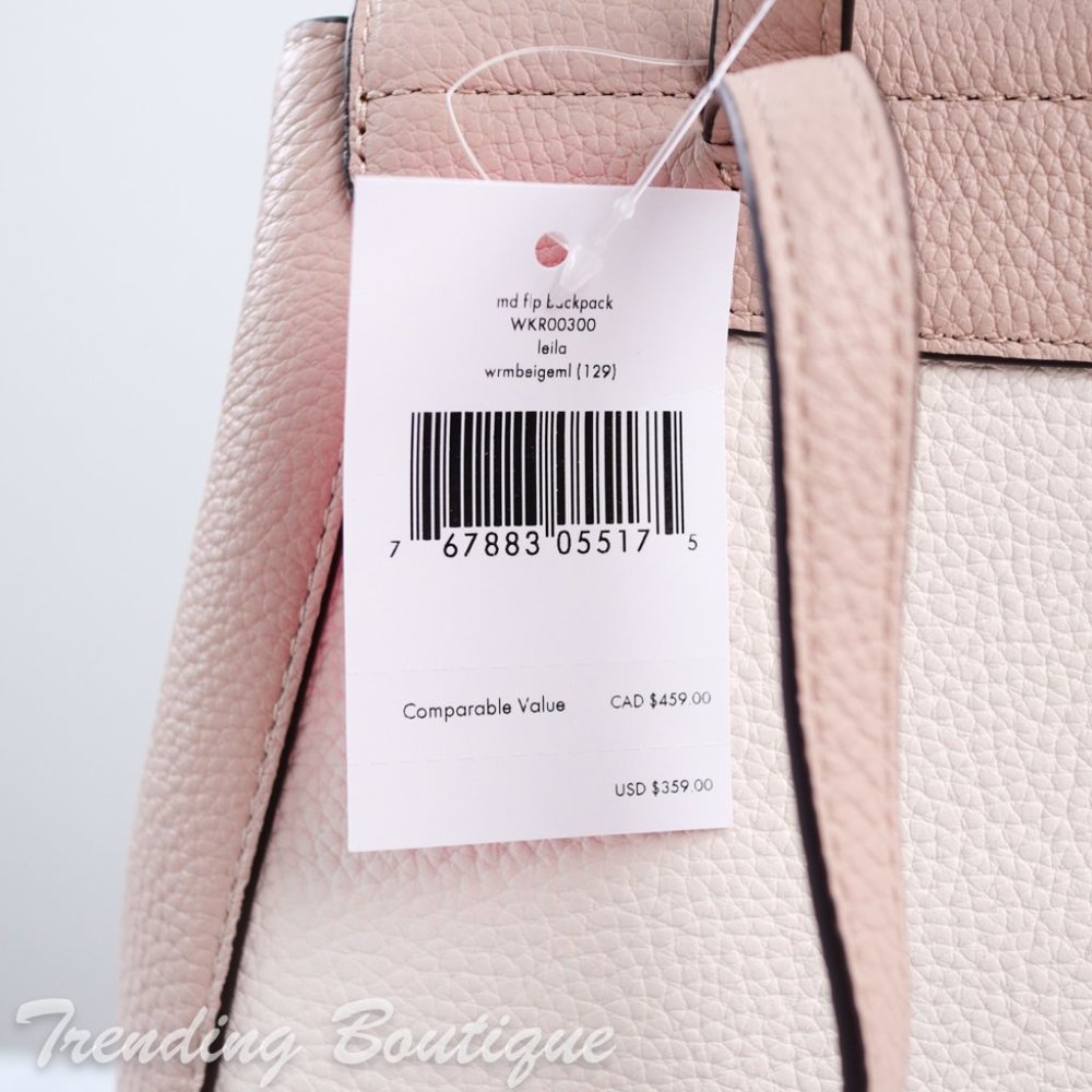 NWT Kate Spade Leila Colorblock Flap Backpack - Picture 8 of 12